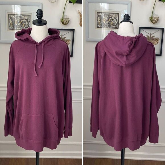 NWOT Torrid Plum Purple Pullover Hoodie $90  2 2X - Picture 1 of 7